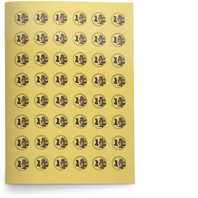 BEC Goldmünzen (Stickerbogen)